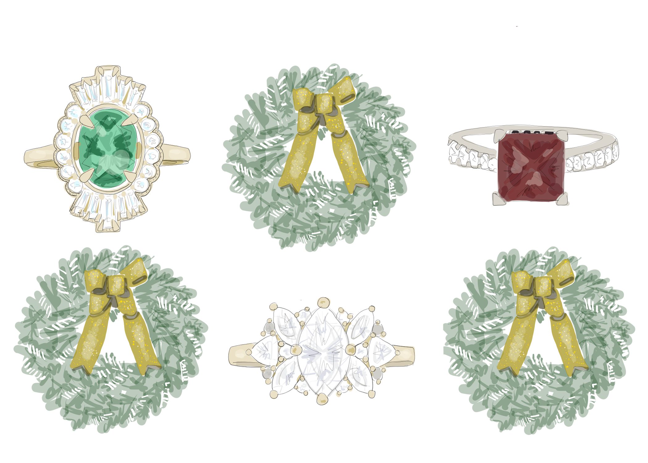 Customized Engagement Rings for Your Christmas Proposal