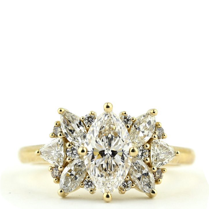 The Venice custom engagement ring designed by ASJ