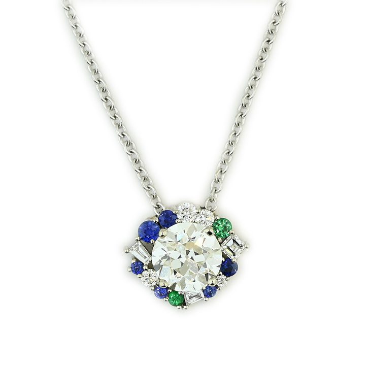 Heirloom Diamond Cluster Pendant